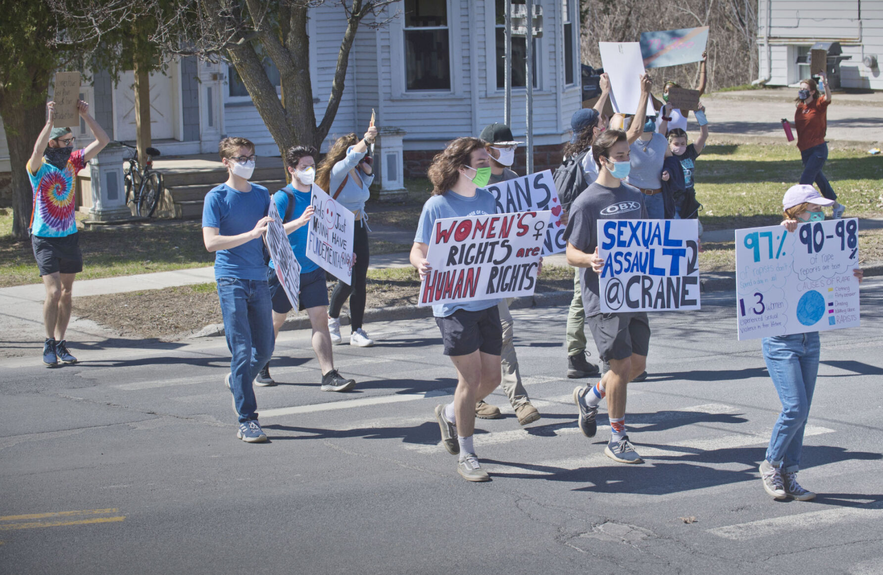 Students protest against sexual assaults